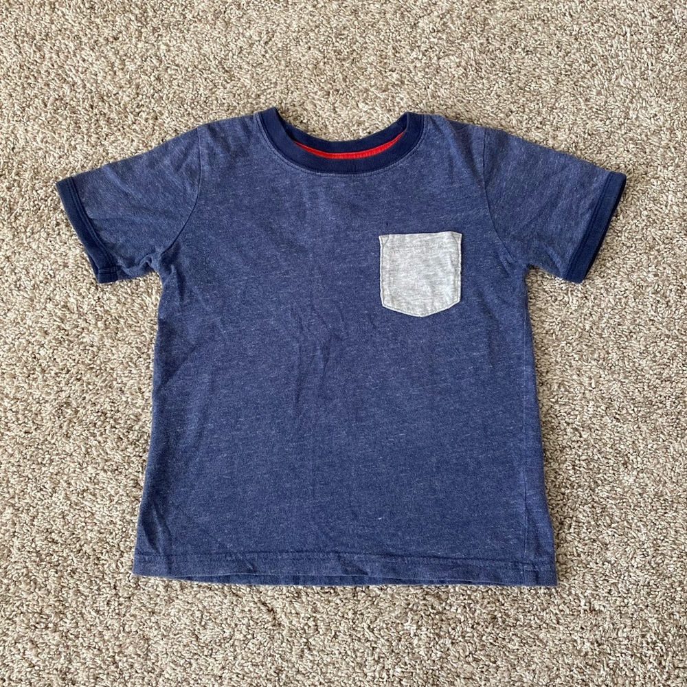 Carters toddler boy short sleeve blue t-shirt tee size 4T